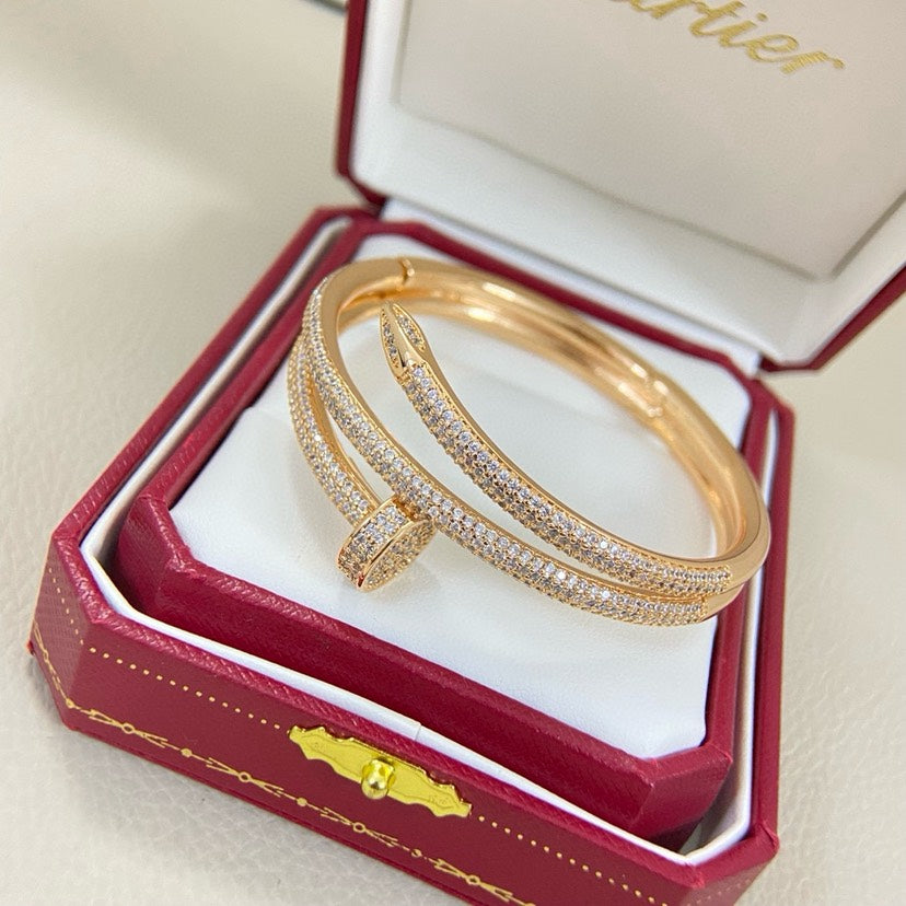 Avelora TRIPLE-WRAP FULL-PAVÉ NAIL BANGLE detail view 7