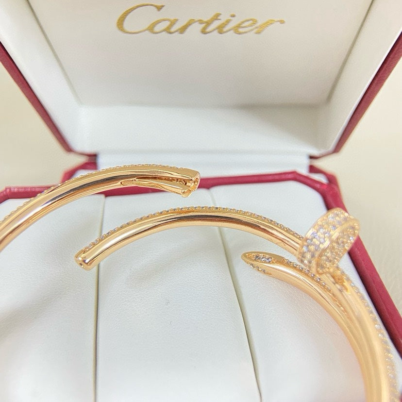 Avelora TRIPLE-WRAP FULL-PAVÉ NAIL BANGLE detail view 5