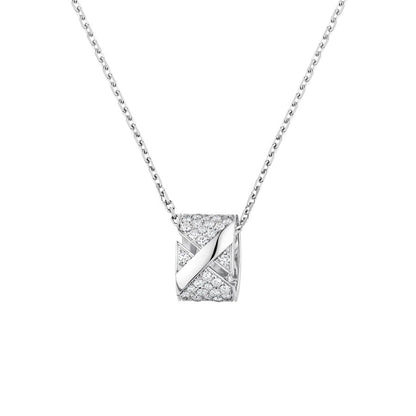 [Avelora]LIENS EVIDENCE DIAMOND PAVED NECKLACE