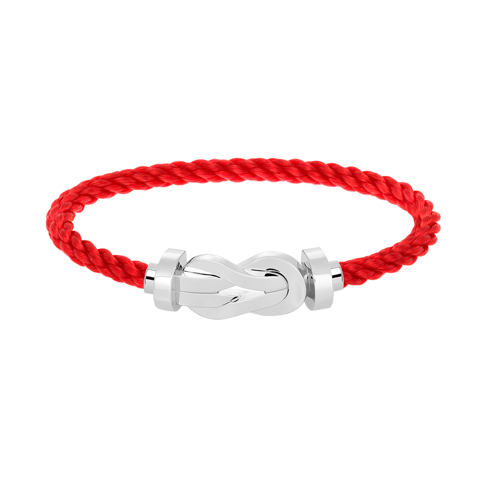 [Avelora]LARGE 8-FIGURE BUCKLE BRACELET - WHITE GOLD