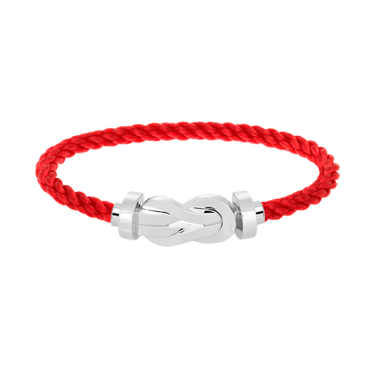 [Avelora]LARGE 8-FIGURE BUCKLE BRACELET - WHITE GOLD