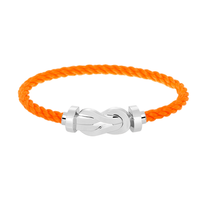 [Avelora]LARGE 8-FIGURE BUCKLE BRACELET - WHITE GOLD