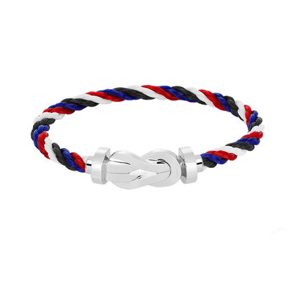 [Avelora]LARGE 8-FIGURE BUCKLE BRACELET - WHITE GOLD
