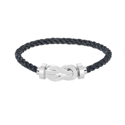 [Avelora]LARGE 8-FIGURE BUCKLE BRACELET - WHITE GOLD