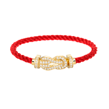 [Avelora Jewelry ]CHANCE LARGE 8 FIGURE BUCKLE FULLDIAMOND BRACELET GOLD