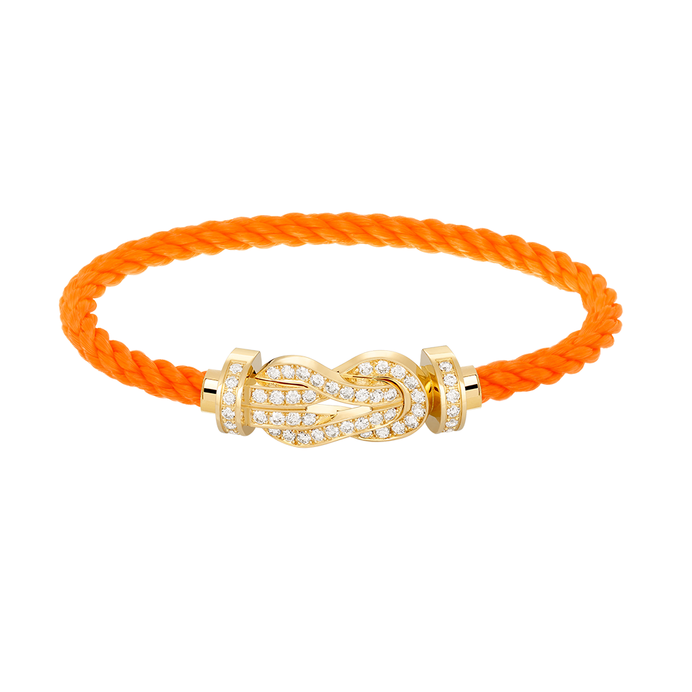 [Avelora]LARGE 8-FIGURE BUCKLE FULL DIAMOND BRACELET - GOLD