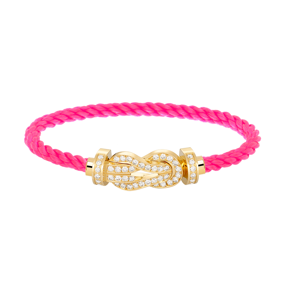 [Avelora Jewelry ]CHANCE LARGE 8 FIGURE BUCKLE FULLDIAMOND BRACELET GOLD