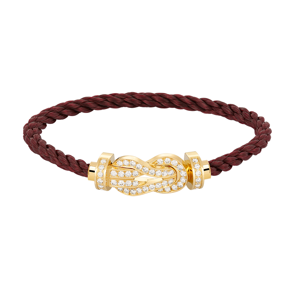 [Avelora]LARGE 8-FIGURE BUCKLE FULL DIAMOND BRACELET - GOLD