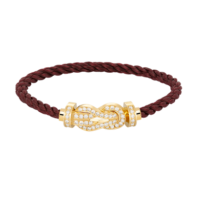 [Avelora]LARGE 8-FIGURE BUCKLE FULL DIAMOND BRACELET - GOLD