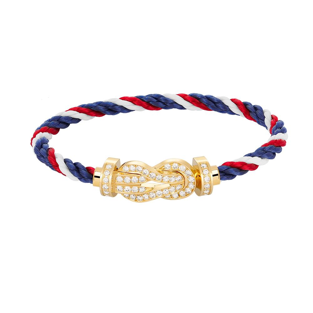 [Avelora Jewelry ]CHANCE LARGE 8 FIGURE BUCKLE FULLDIAMOND BRACELET GOLD