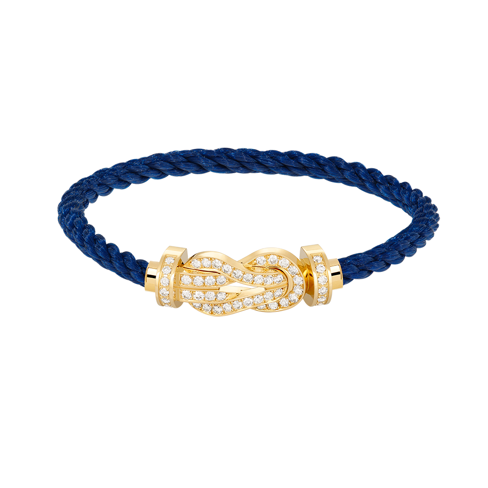 [Avelora]LARGE 8-FIGURE BUCKLE FULL DIAMOND BRACELET - GOLD
