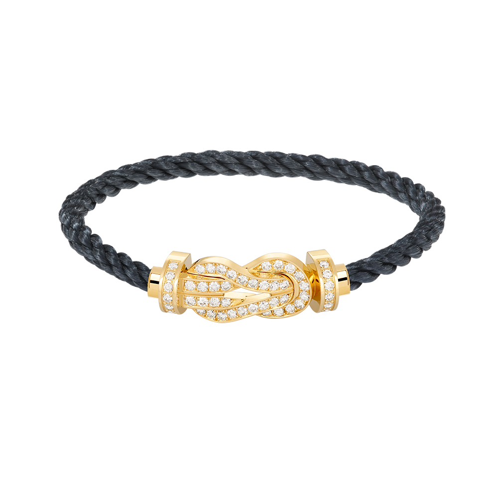 [Avelora]LARGE 8-FIGURE BUCKLE FULL DIAMOND BRACELET - GOLD