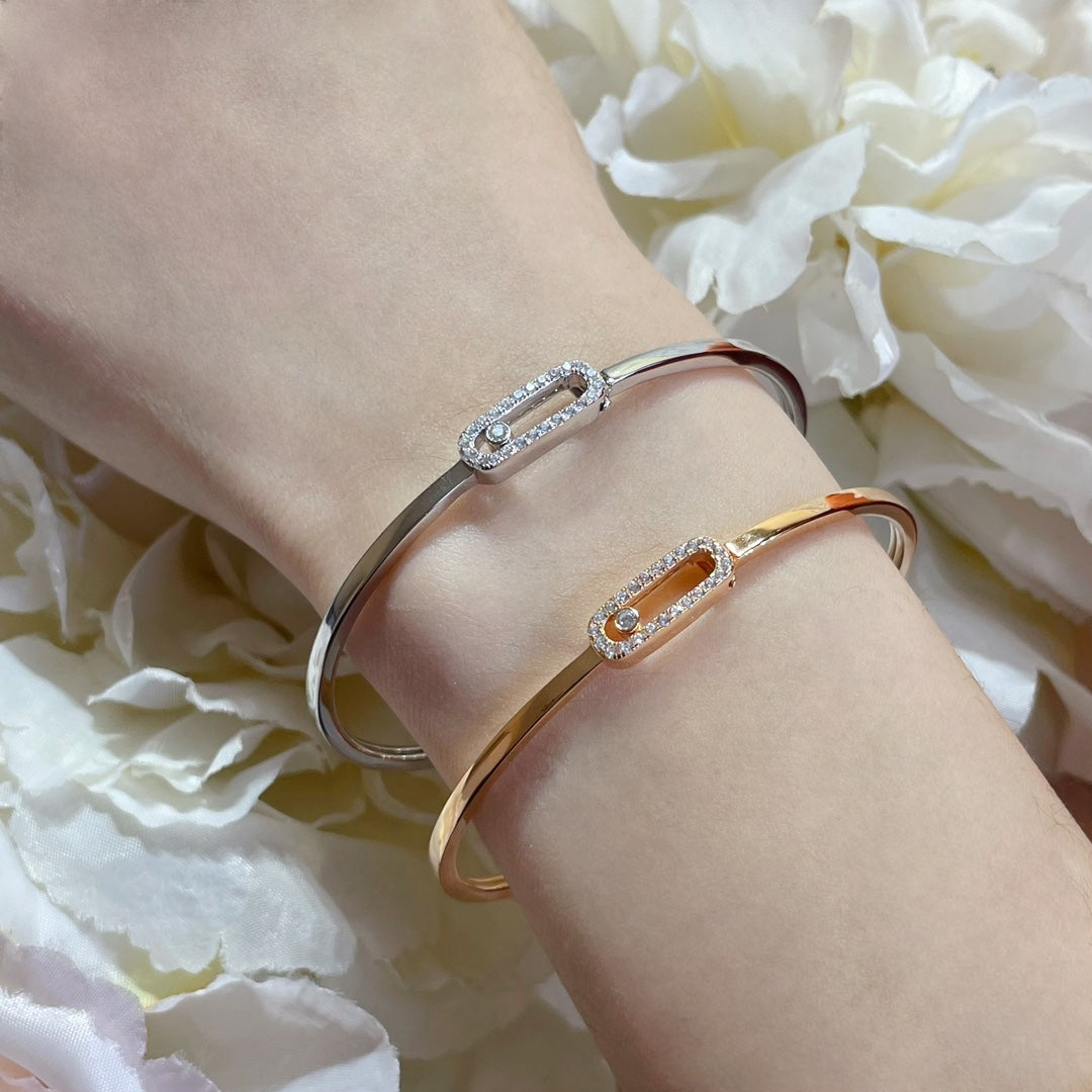[Avelora]MOVE UNO PAVÉ FLEX BANGLE (MEDIUM)