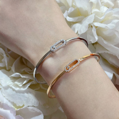 [Avelora]MOVE UNO PAVÉ FLEX BANGLE (MEDIUM)