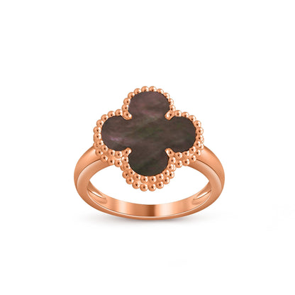 [Avelora]LUCKY CLOVER VINTAGE ROSE GOLD RING COLLECTION