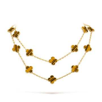 [Avelora Jewelry ]CLOVER 20 MOTIFS TIGER EYE ROSE GOLD