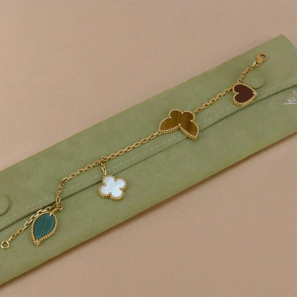 [Avelora]LUCKY NATURE MULTI-CHARM BRACELET