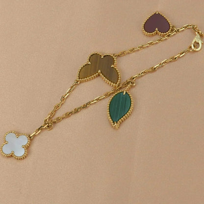 [Avelora]LUCKY NATURE MULTI-CHARM BRACELET