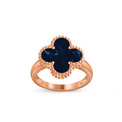 [Avelora]LUCKY CLOVER VINTAGE ROSE GOLD RING COLLECTION