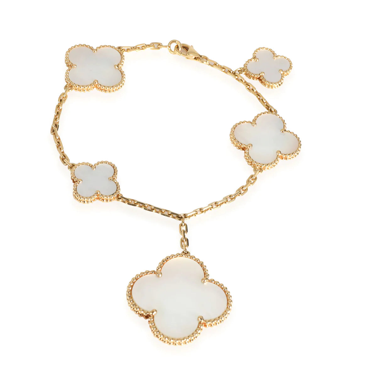 [Avelora Jewelry ]MAGIC CLOVER MOP GOLD BRACELET 5 MOTIFS
