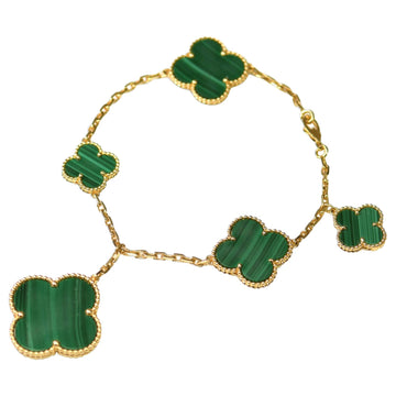 [Avelora Jewelry ]MAGIC CLOVER MALACHITE GOLD BRACELET 5 MOTIFS