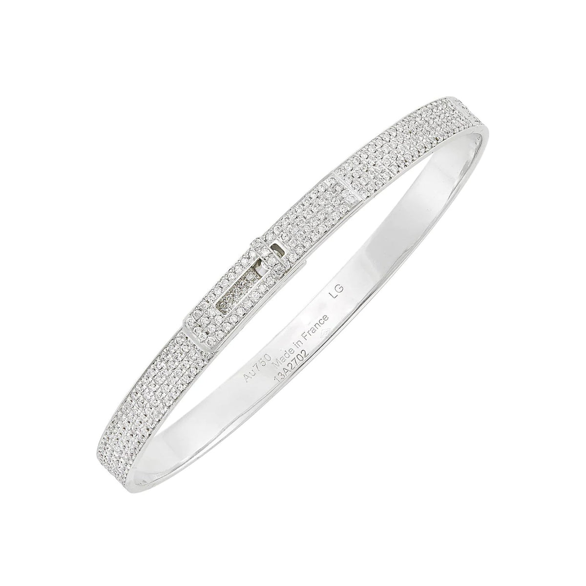 [Avelora Jewelry ]HM KELLY BRACELET IN SILVER AND FULL PAVE DIAMOND