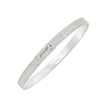 [Avelora]HM KELLY BRACELET IN SILVER AND FULL PAVE DIAMOND
