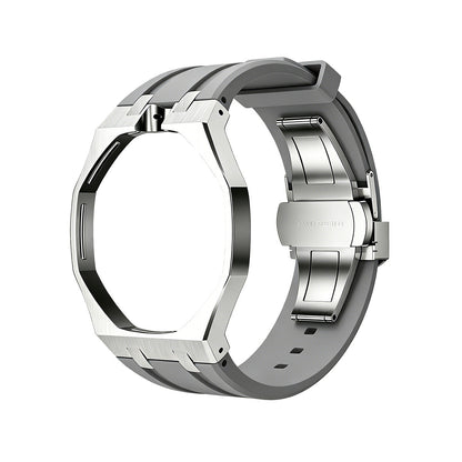 [Avelora]OAK POP GRAY STEEL SILICONE STRAP