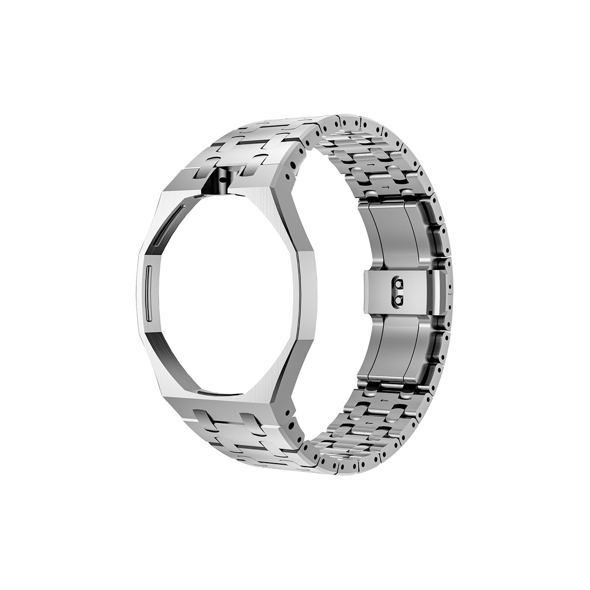 [Avelora]OAK POP EXCLUSIVE SILVER STEEL STRAP
