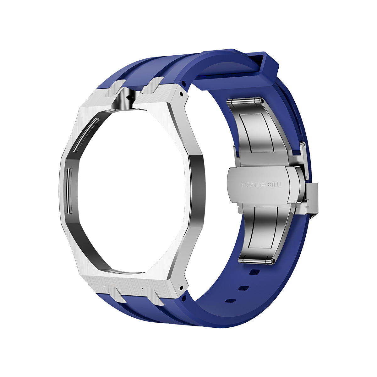 [Avelora]OAK POP DARK BLUE STEEL SILICONE STRAP