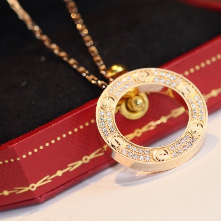 [Avelora Jewelry ]LOVE NECKLACE ADJUSTABLE ROSE GOLD