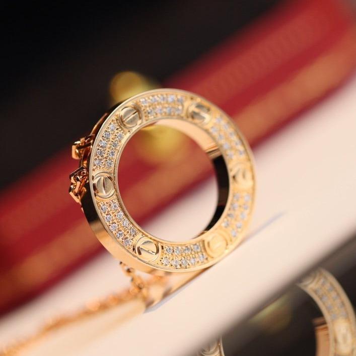 [Avelora Jewelry ]LOVE NECKLACE ADJUSTABLE ROSE GOLD