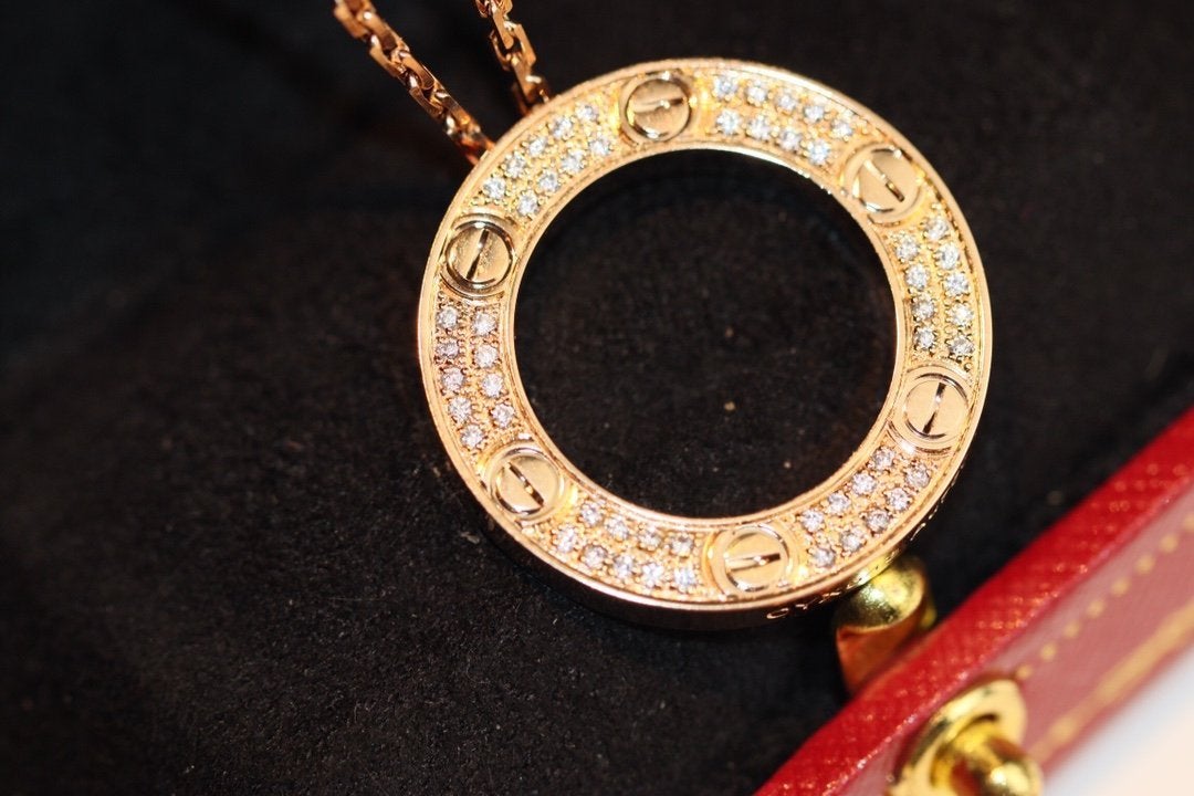 [Avelora Jewelry ]LOVE NECKLACE ADJUSTABLE ROSE GOLD