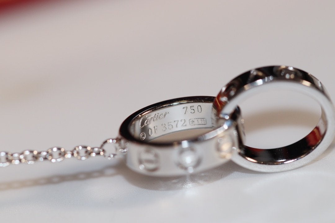 [Avelora Jewelry ]LOVE NECKLACE PINK GOLD AND SILVER