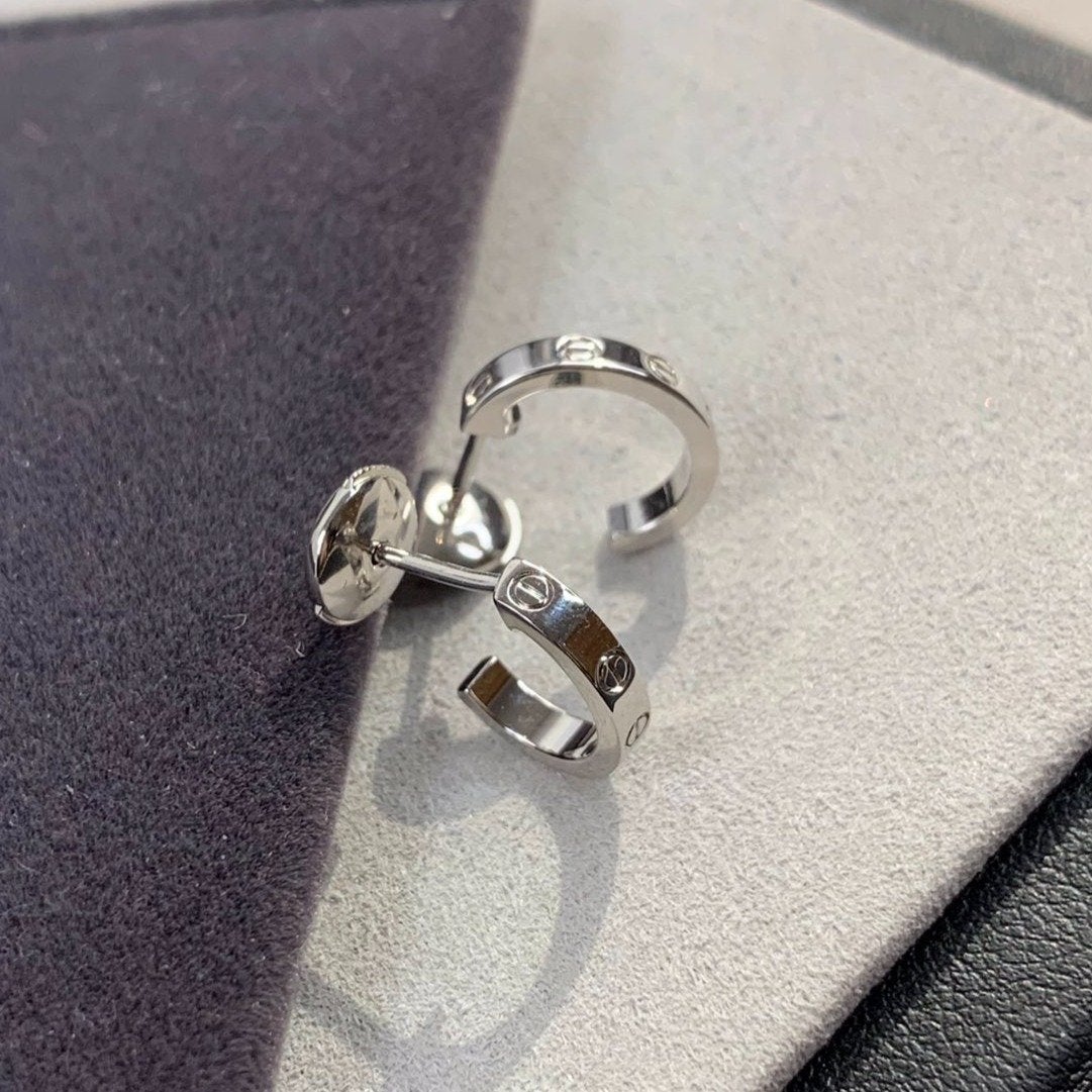 [Avelora Jewelry ]LOVE EARRINGS 2.65MM SILVER