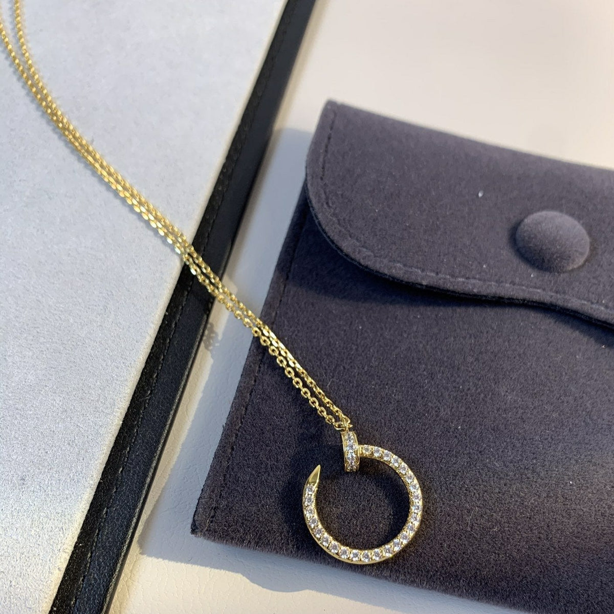 [Avelora Jewelry ]JUSTE NECKLACE GOLD DIAMONDS