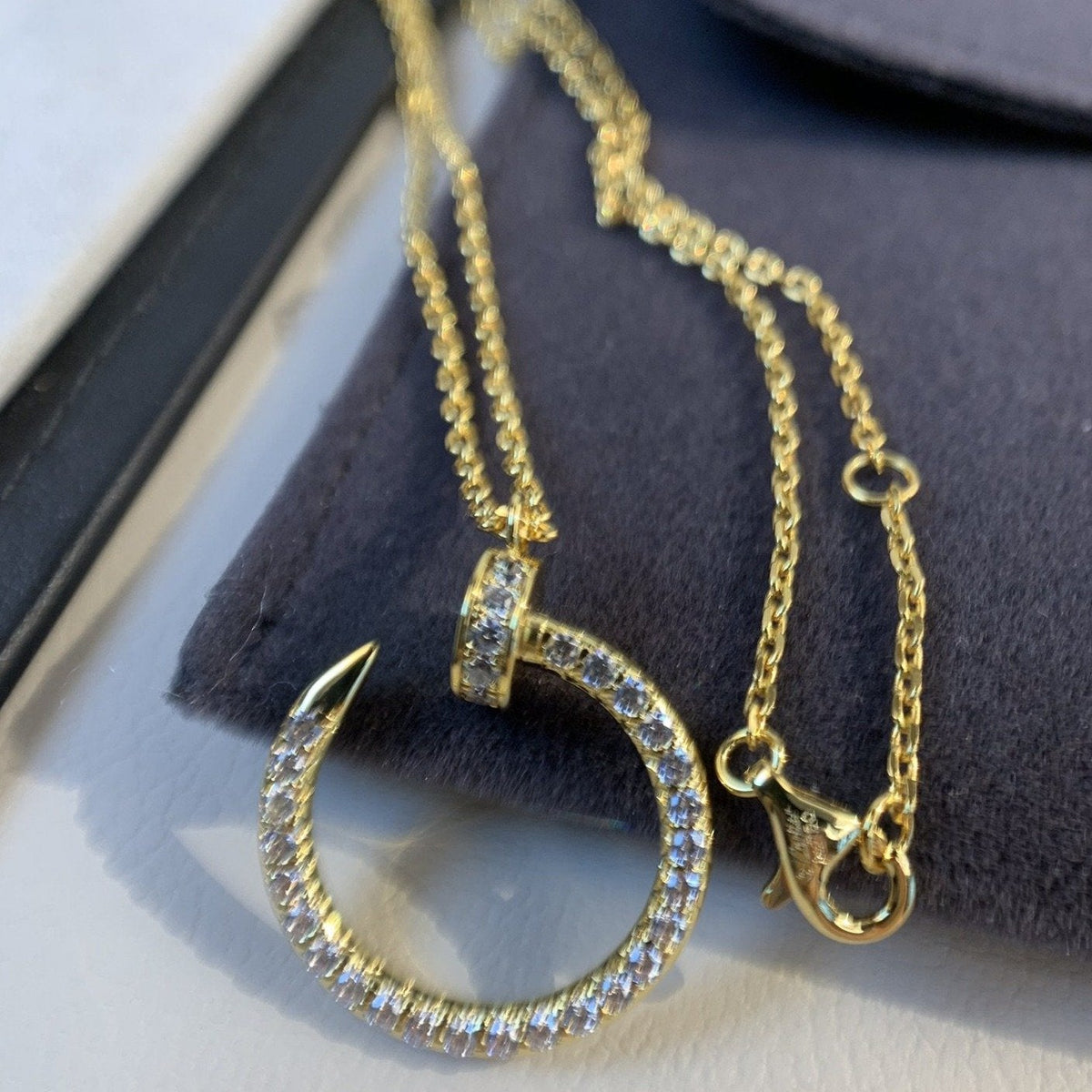 [Avelora Jewelry ]JUSTE NECKLACE GOLD DIAMONDS