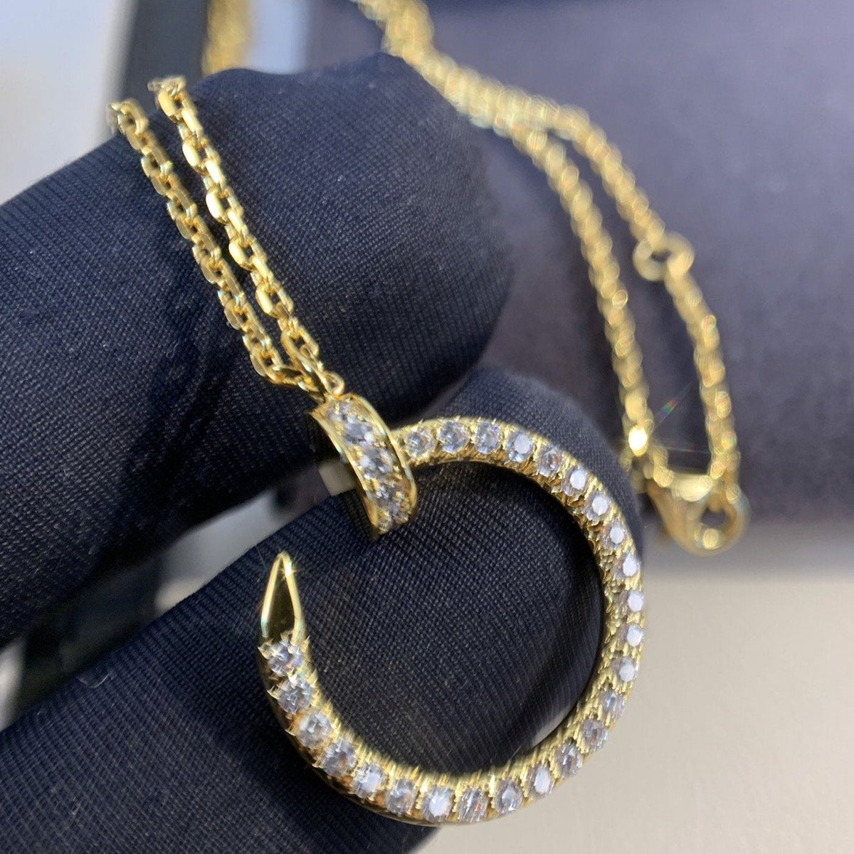 [Avelora Jewelry ]JUSTE NECKLACE GOLD DIAMONDS