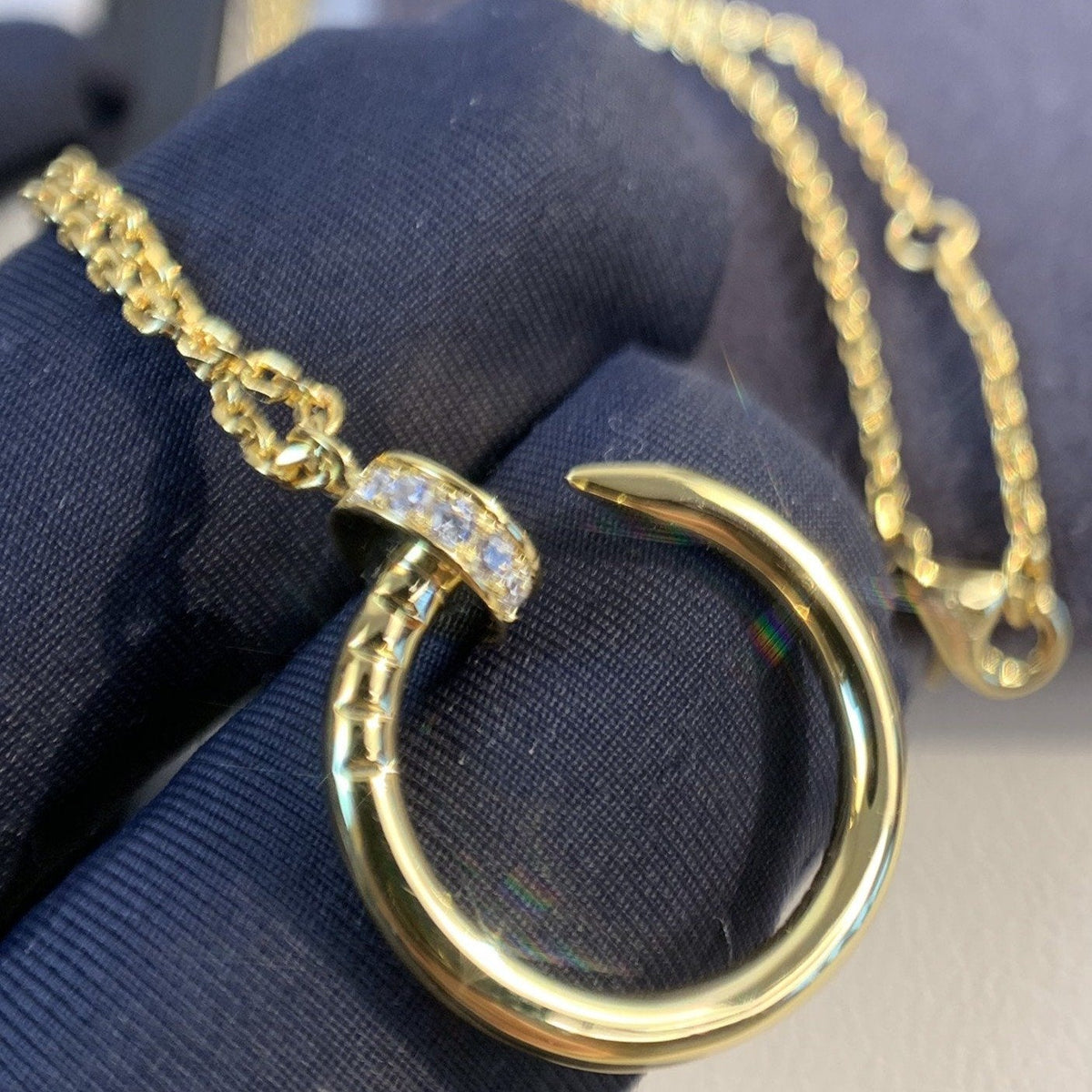 [Avelora Jewelry ]JUSTE NECKLACE GOLD DIAMONDS