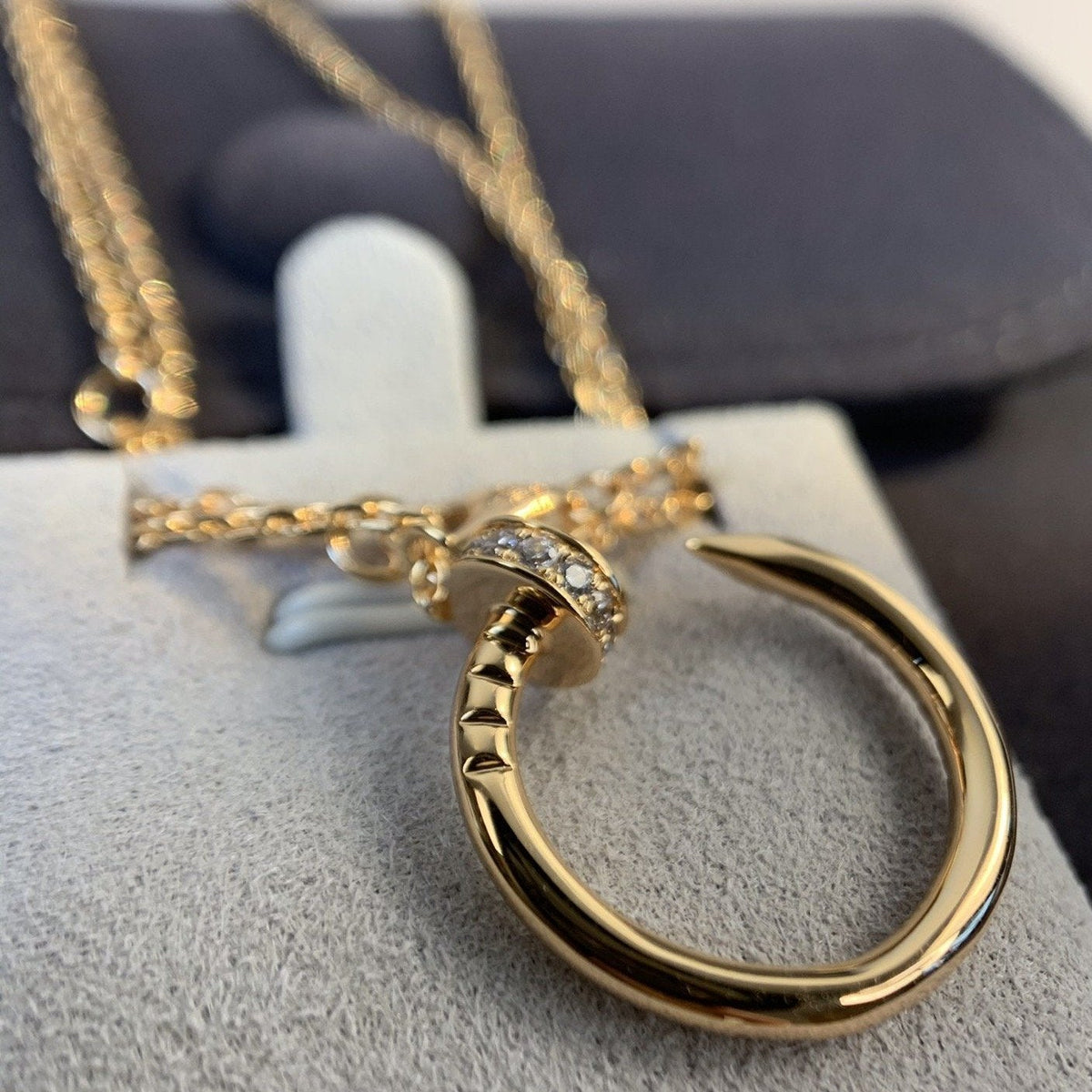 [Avelora Jewelry ]JUSTE NECKLACE PINK GOLD DIAMONDS