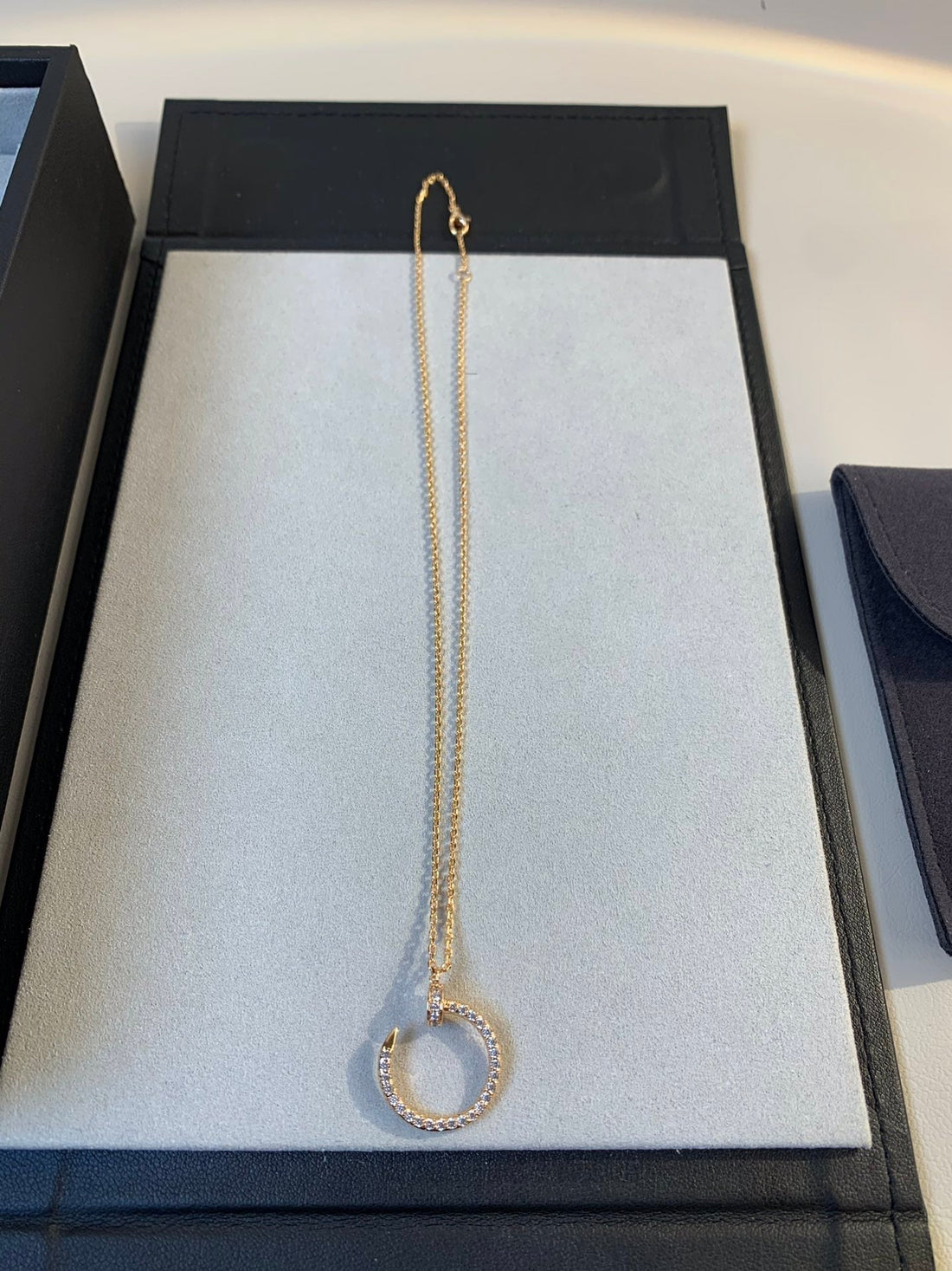 [Avelora Jewelry ]JUSTE NECKLACE PINK GOLD DIAMONDS