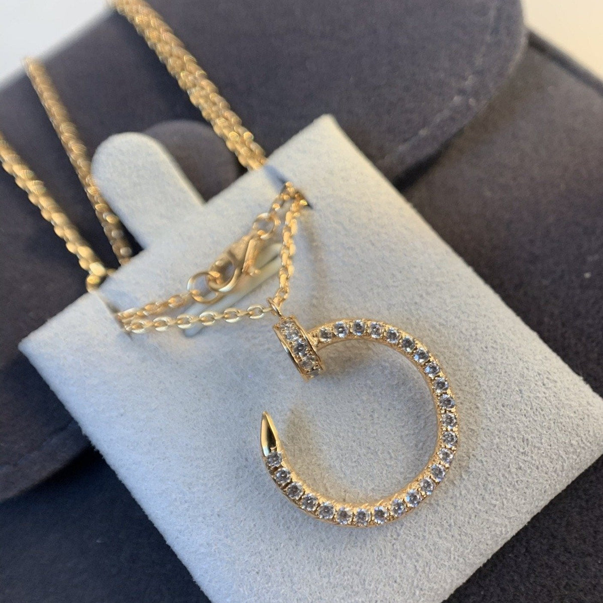 [Avelora Jewelry ]JUSTE NECKLACE PINK GOLD DIAMONDS