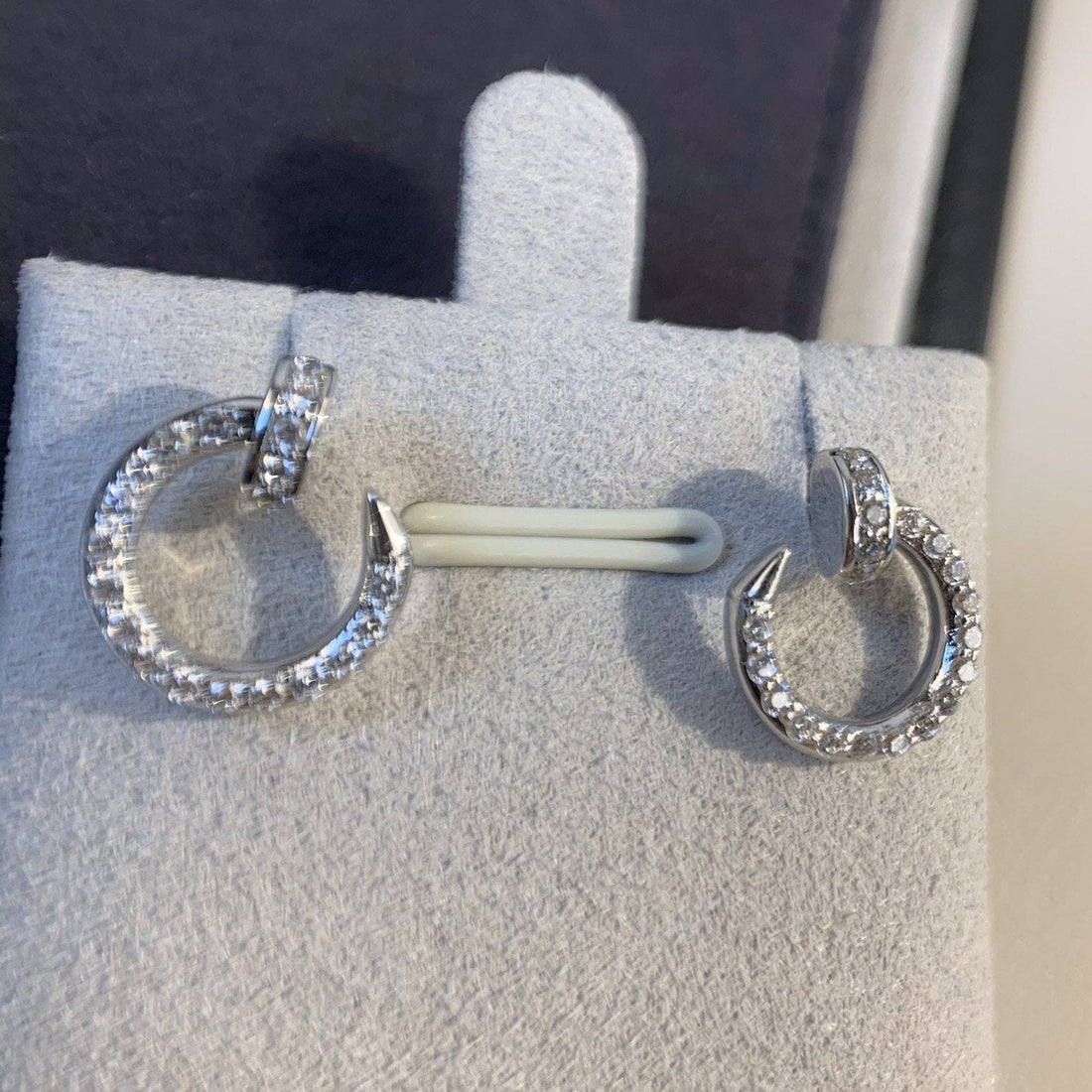 [Avelora Jewelry ]JUSTE EARRINGS SILVER DIAMONDS