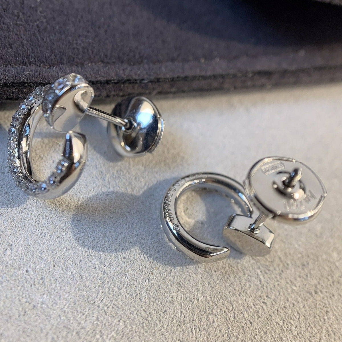 [Avelora Jewelry ]JUSTE EARRINGS SILVER DIAMONDS