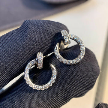 [Avelora Jewelry ]JUSTE EARRINGS SILVER DIAMONDS