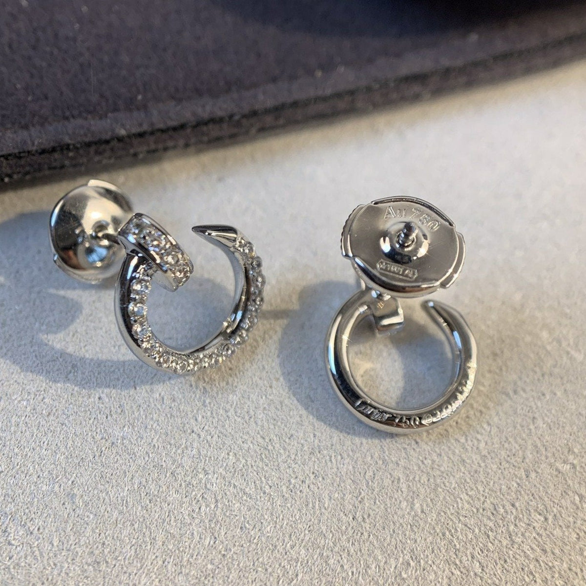 [Avelora Jewelry ]JUSTE EARRINGS SILVER DIAMONDS