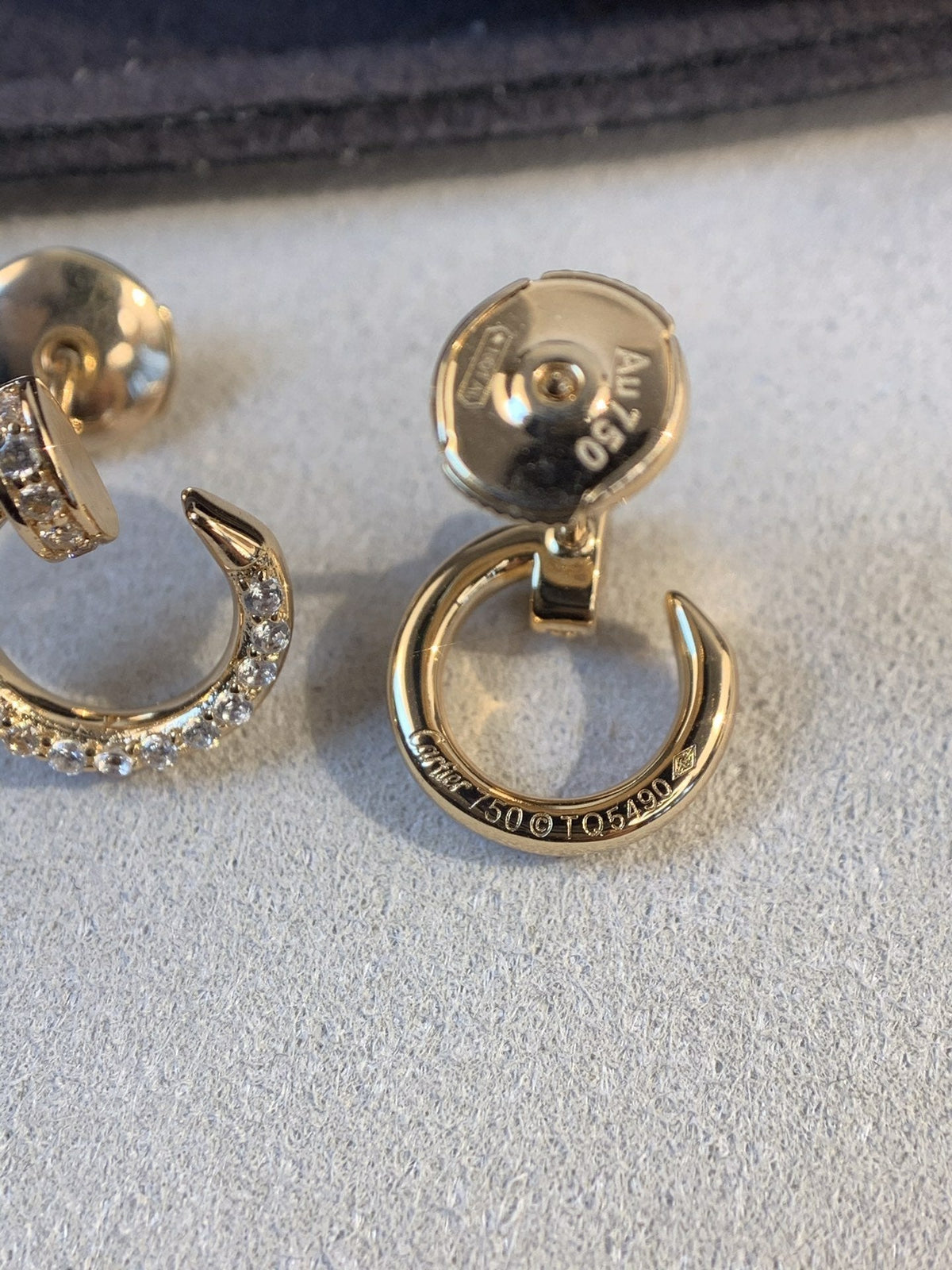 [Avelora Jewelry ]JUSTE EARRINGS GOLD DIAMONDS