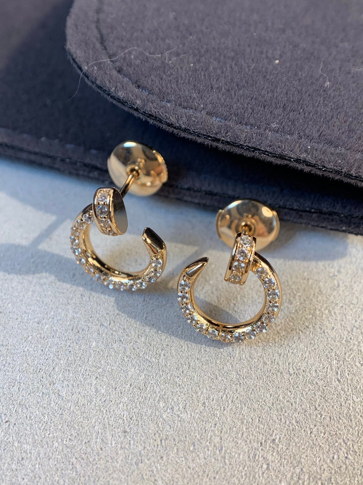 [Avelora Jewelry ]JUSTE EARRINGS GOLD DIAMONDS