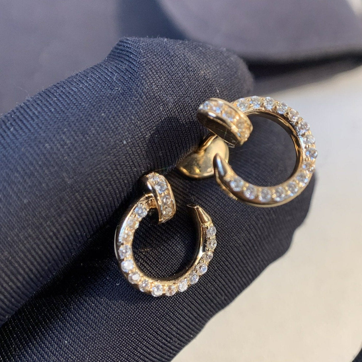 [Avelora Jewelry ]JUSTE EARRINGS GOLD DIAMONDS