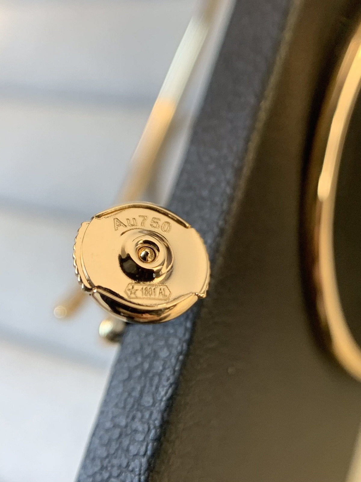 [Avelora Jewelry ]JUSTE EARRINGS GOLD DIAMONDS 1.8MM
